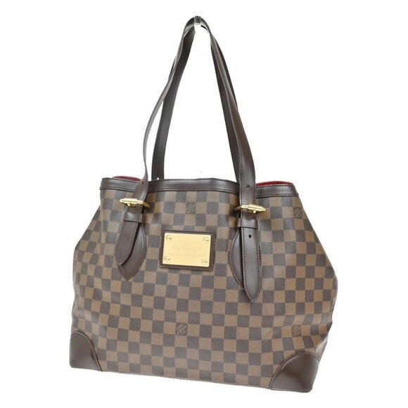 LOUIS VUITLOUIS VUITTON Hampstead MM Shoulder Bag Damer Leather N51204 11YH494 - Picture 1 of 16